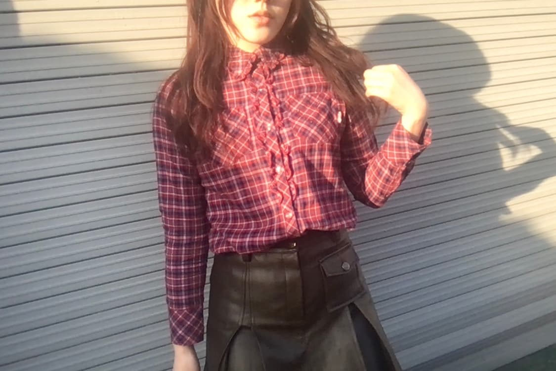 메조피아노 체리크레페 러블리셔츠🎹 상품이미지1