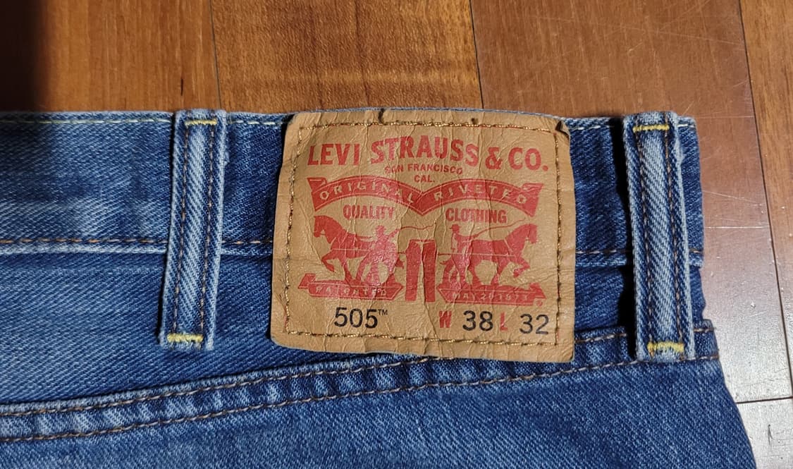 리바이스 505 청바지 W38 L32 상품이미지2