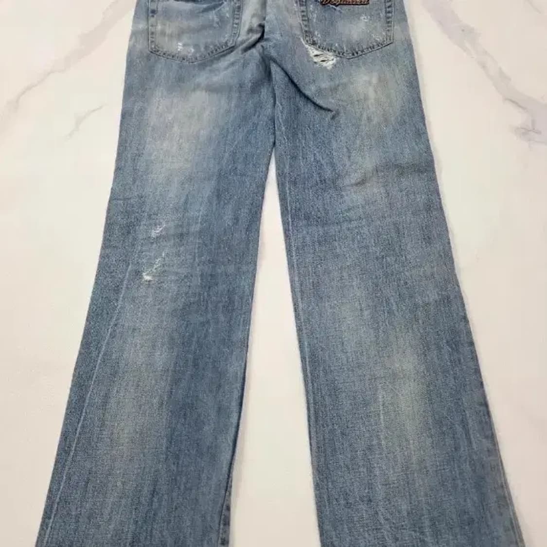 디스퀘어드2 자수 데미지 스트레이트 진 (신세계 정판 / 46) 상품이미지2