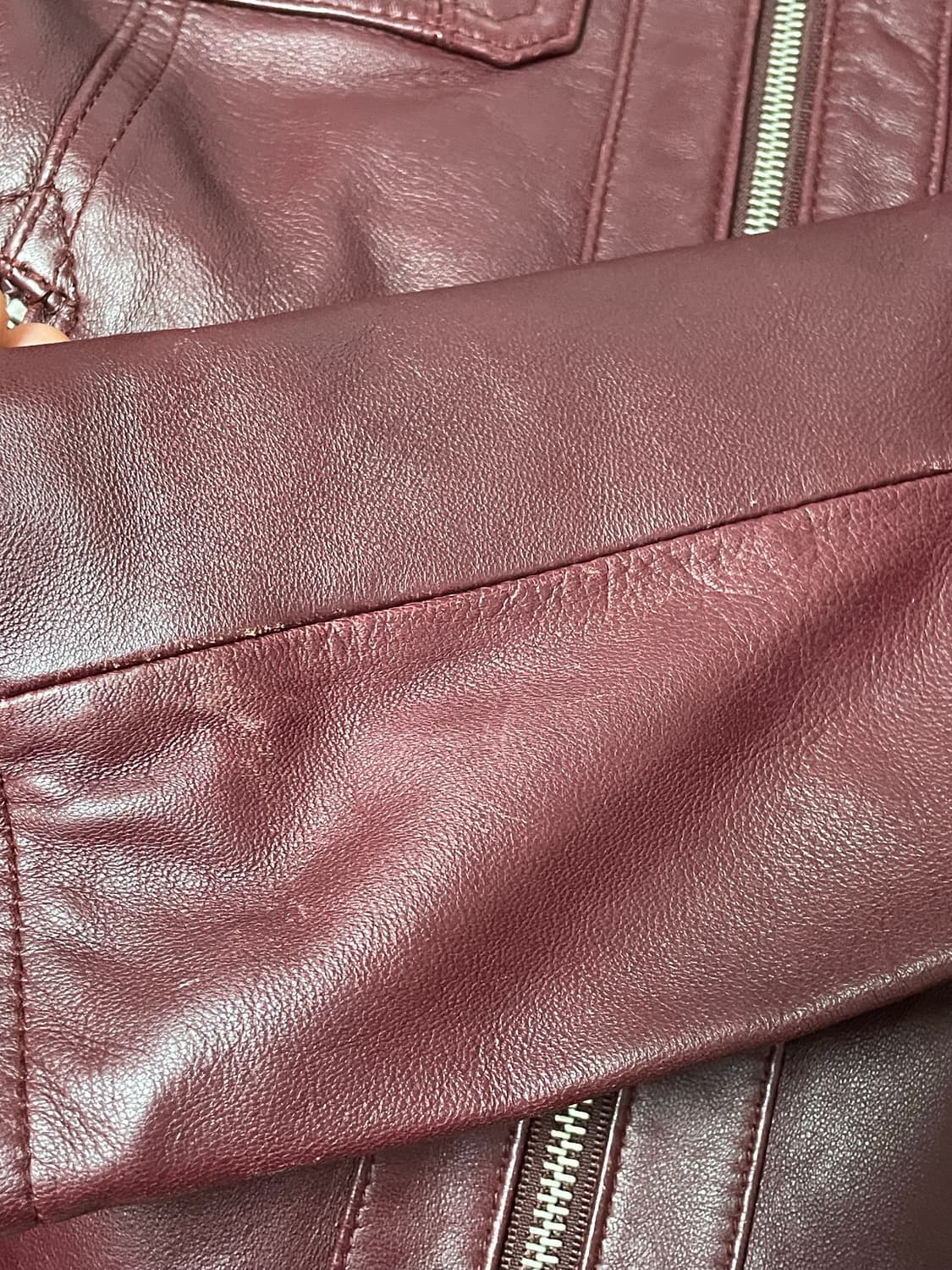 Gabba 양가죽 자켓 버건디 상품이미지6