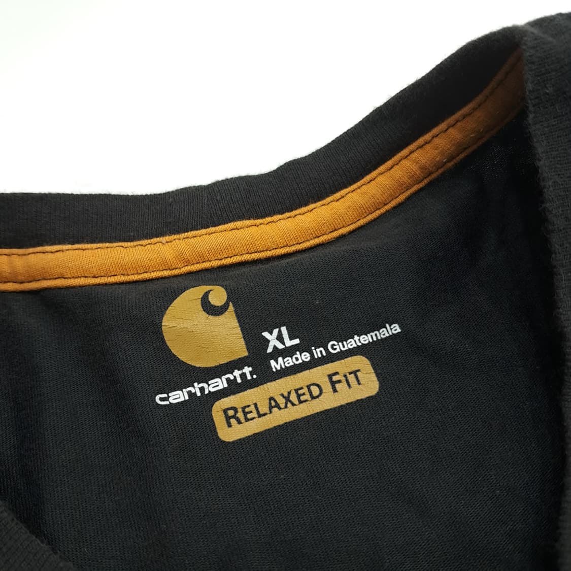 Co623 XL 칼하트 블랙 포켓 반팔 티셔츠 상품이미지3