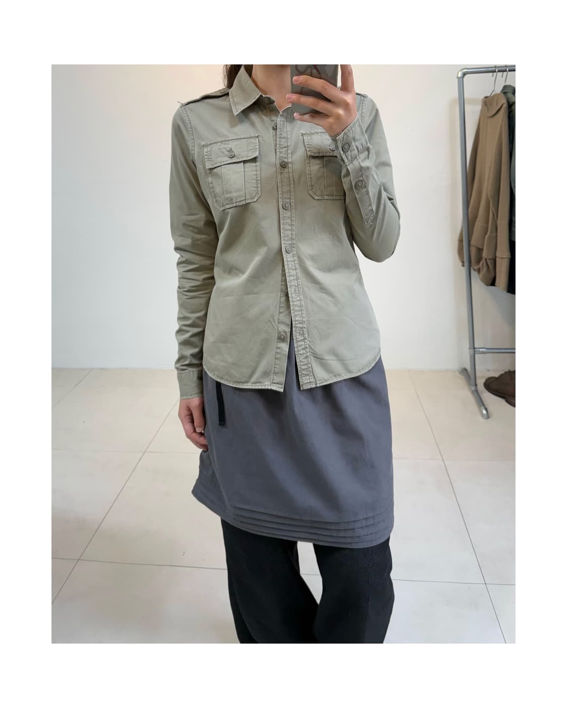 Avirex x earth music 셔츠 상품이미지2