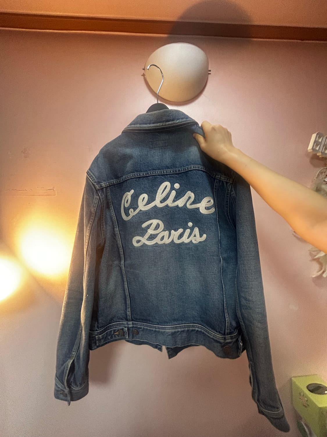 셀린느 로고 청자켓 xl 상품이미지2