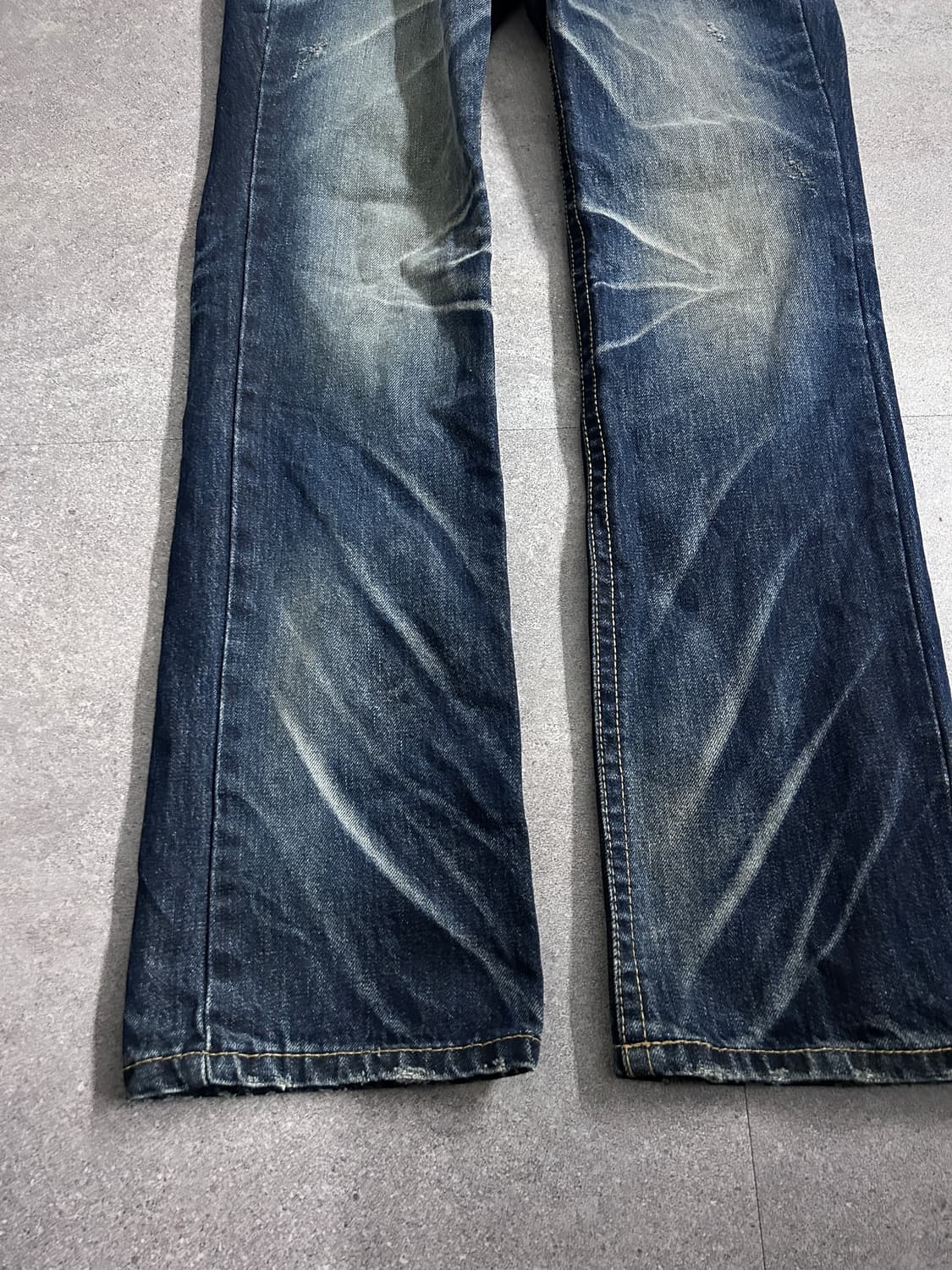 하드 워시드 데님 팬츠 상품이미지4