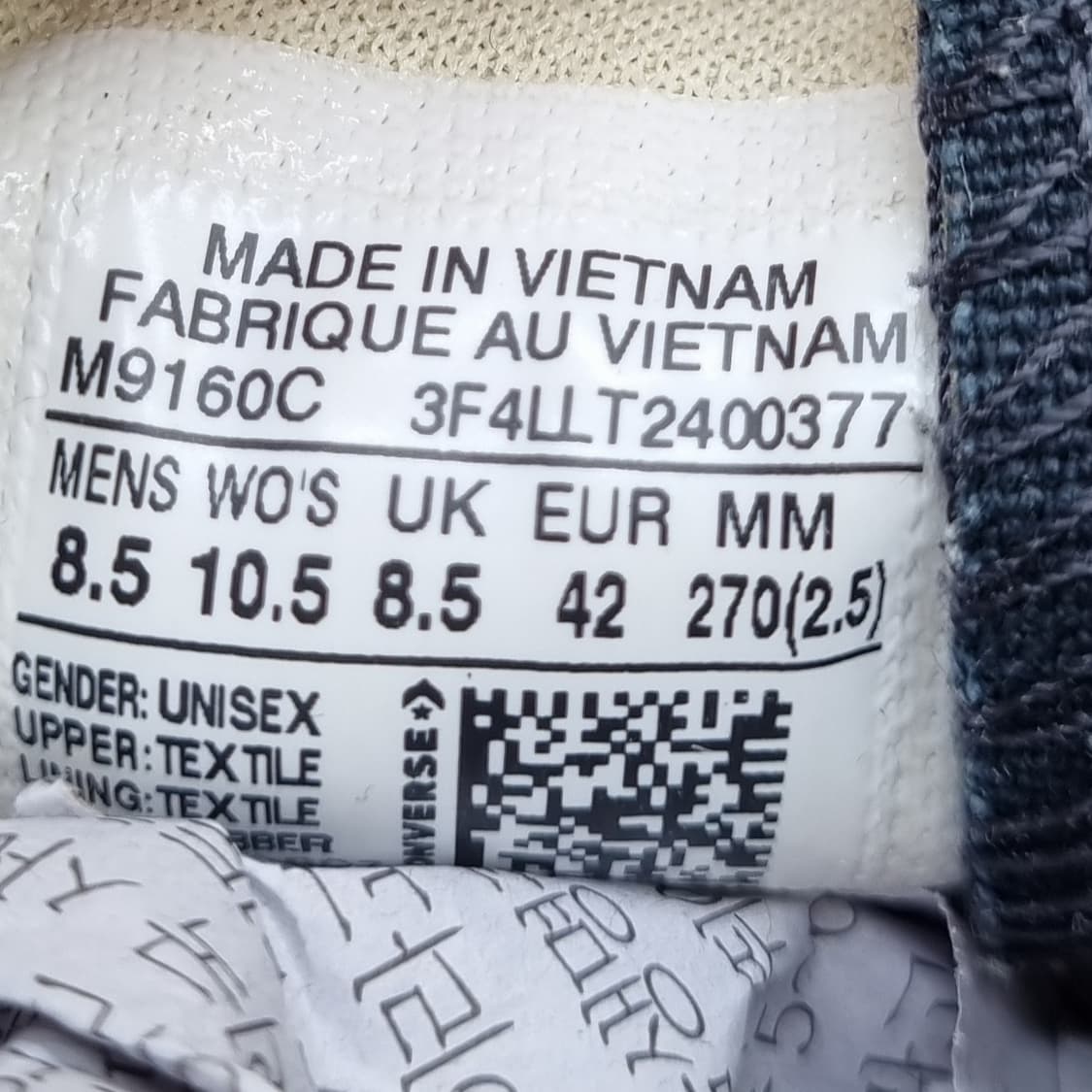 컨버스 척테일러 블랙 남성하이탑270 상품이미지6