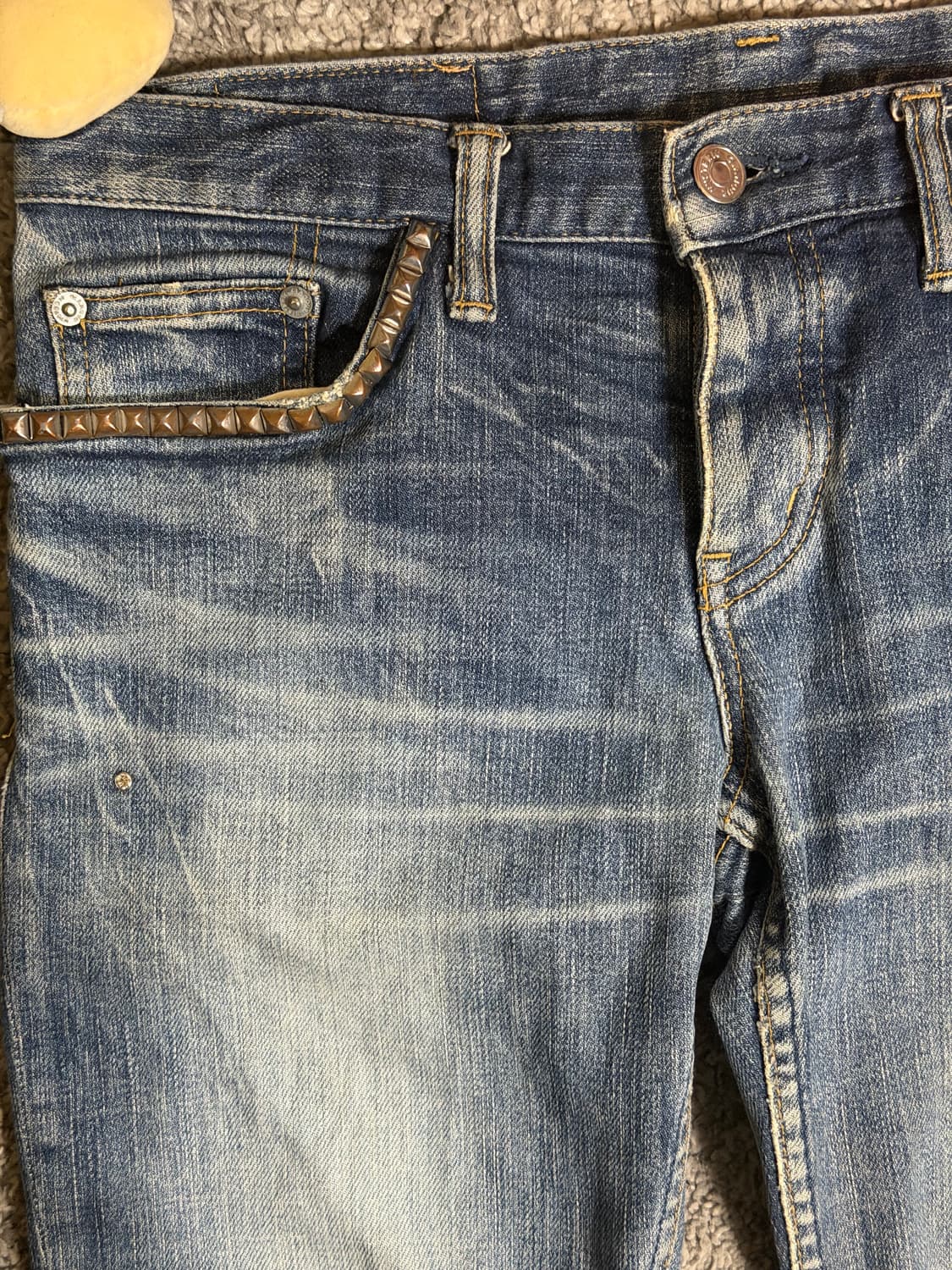 히스테릭글래머 스터드 로우라이즈 데님 상품이미지6