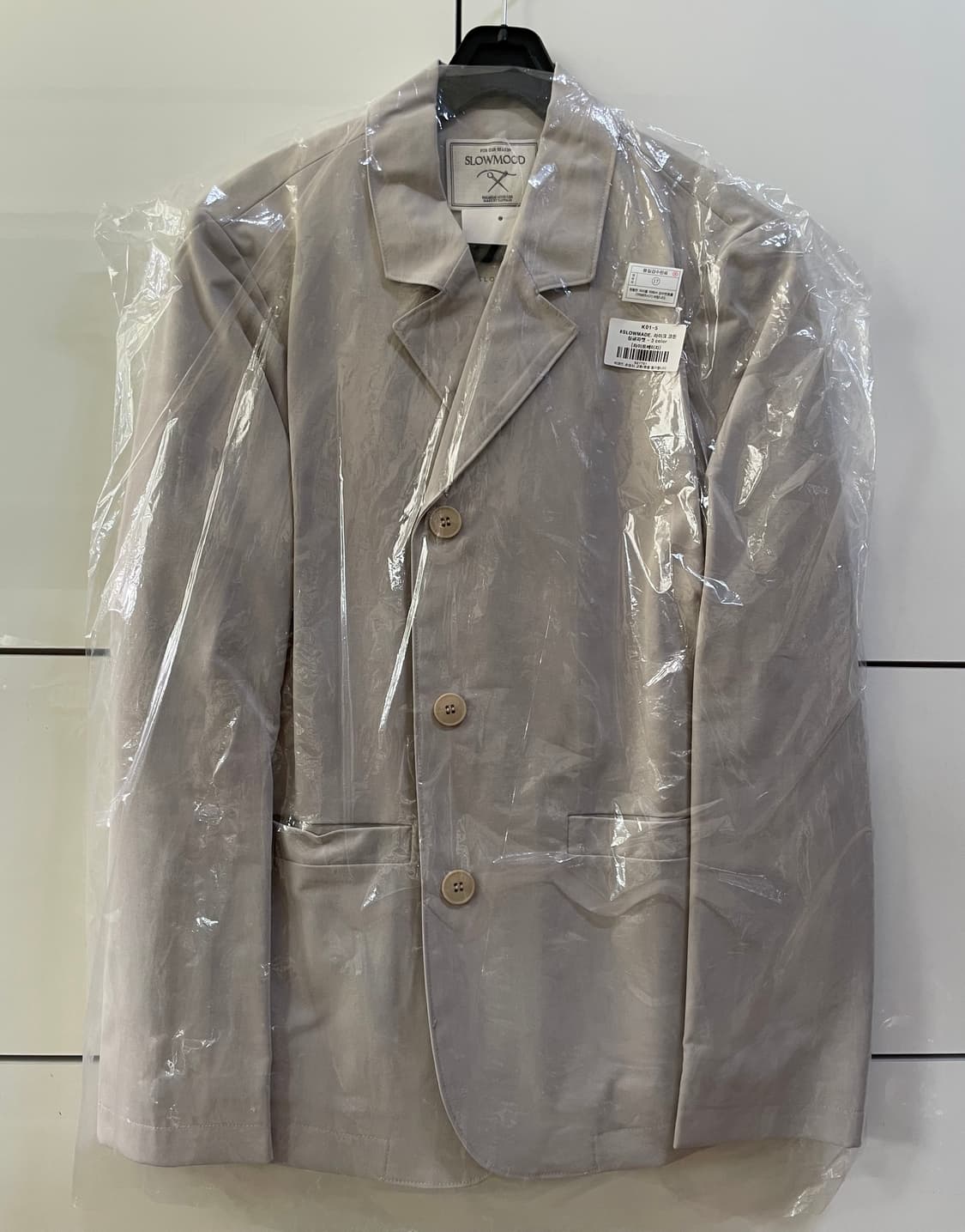 (미착용, 새상품) 슬로우앤드 made. 라이크 코튼 싱글자켓 상품이미지6