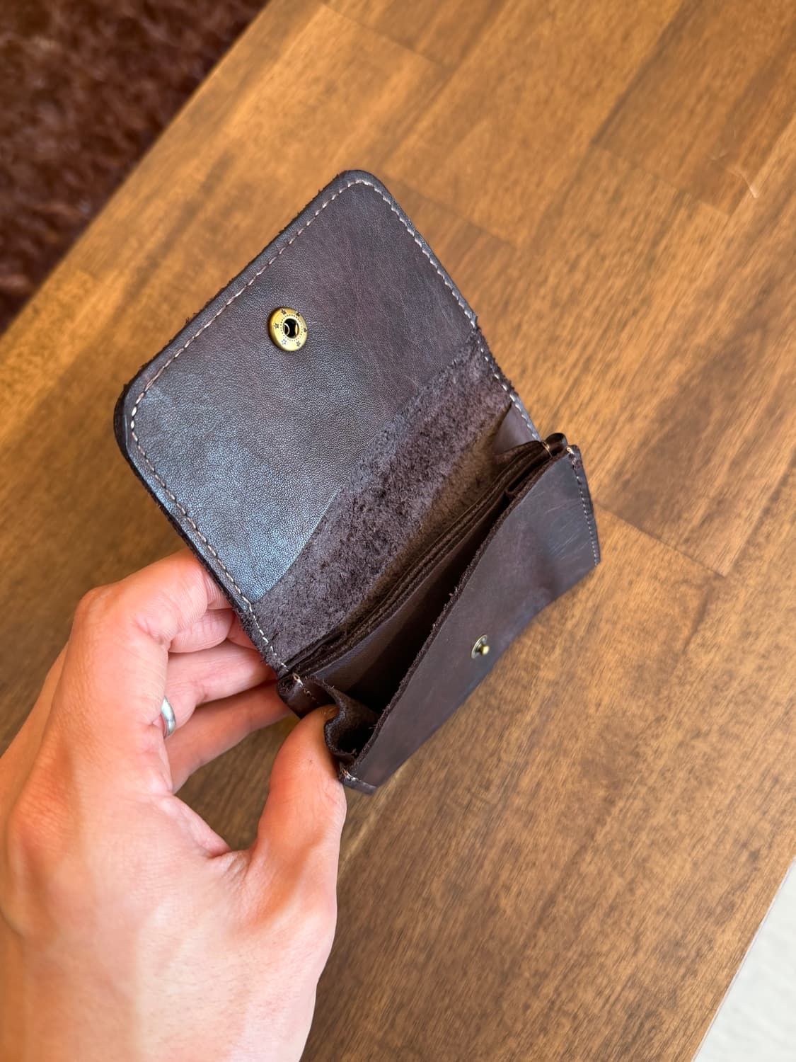 Vtg 빈티지 콘초 레더 월렛 (Dark Brown) 상품이미지6