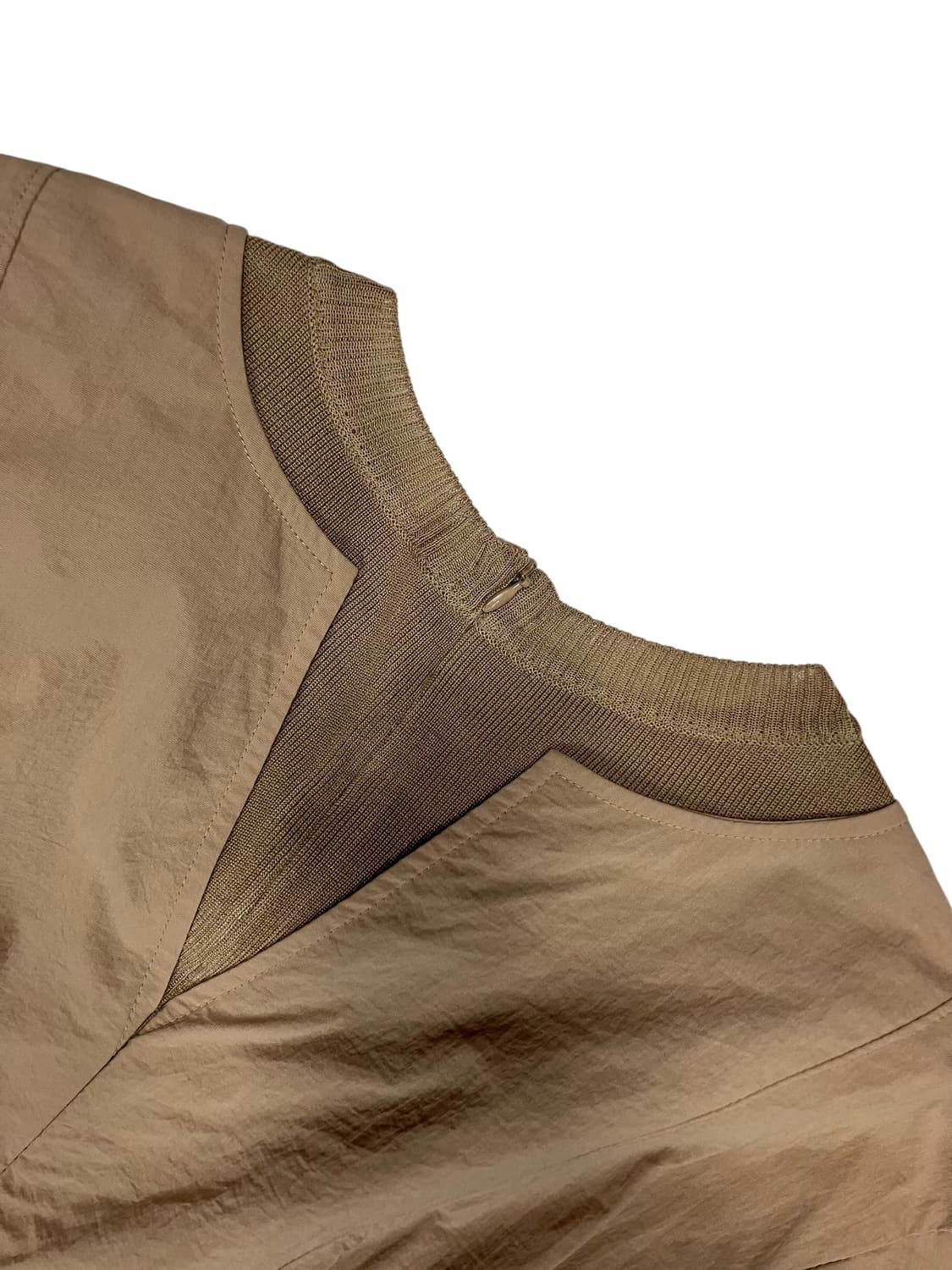 SJ SJ 라이트 브라운 반팔 A라인 플레어 롱 원피스 S 상품이미지5