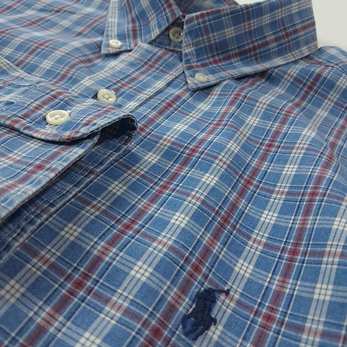 CK288 L 폴로 90s 블레이크 클래식 멀티 플래드 체크 셔츠 남방 상품이미지4