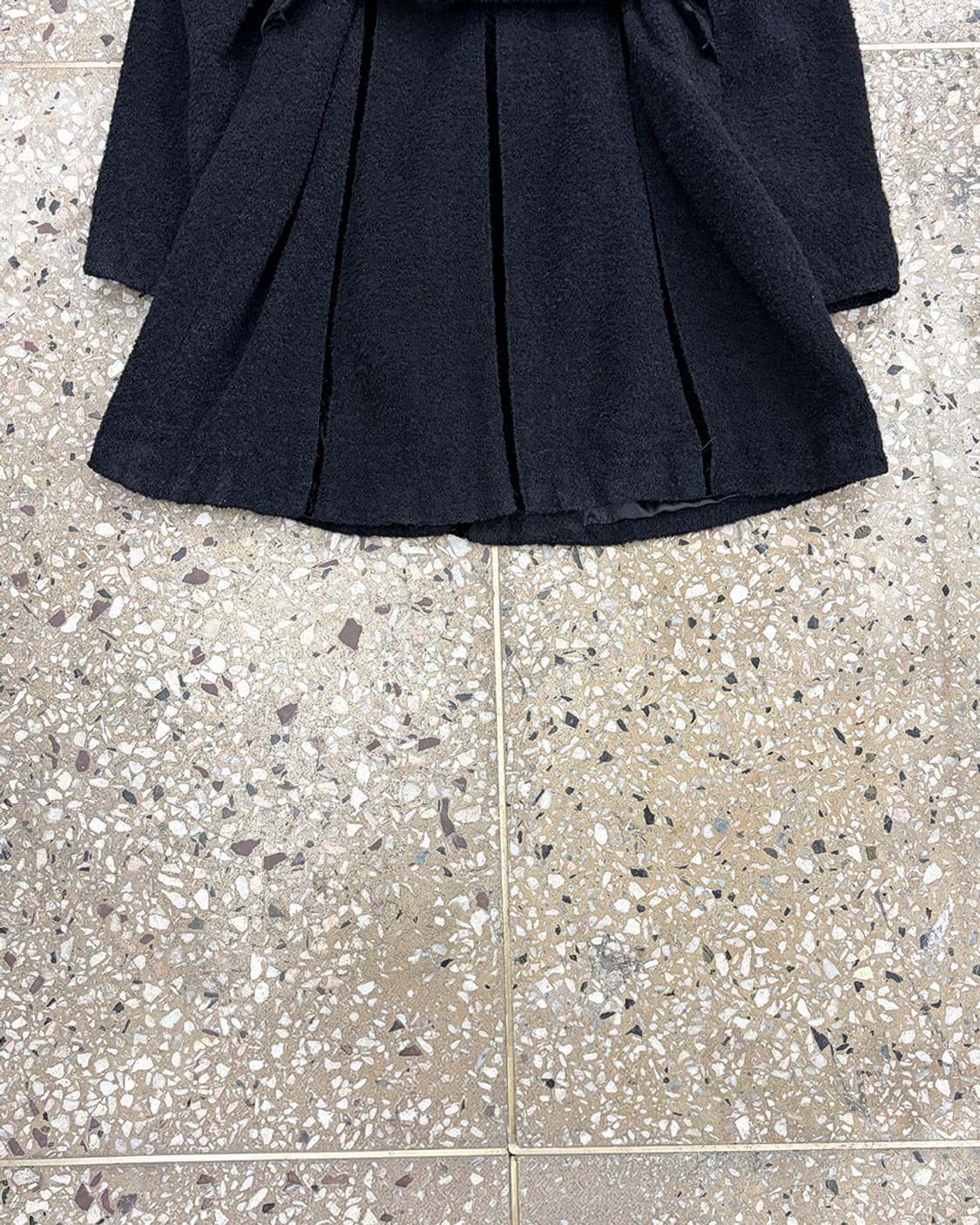 빈티지 파이핑 디테일 부클 코트 상품이미지6