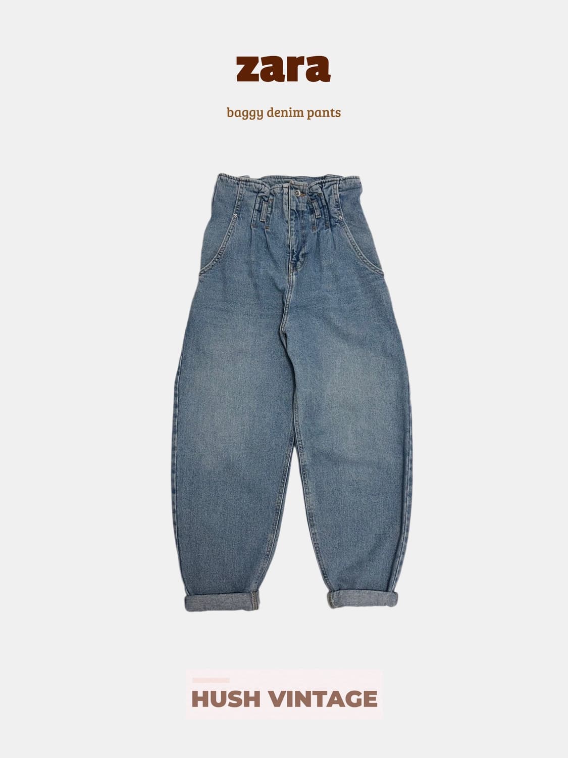 자라 zara 데님 배기팬츠 상품이미지1