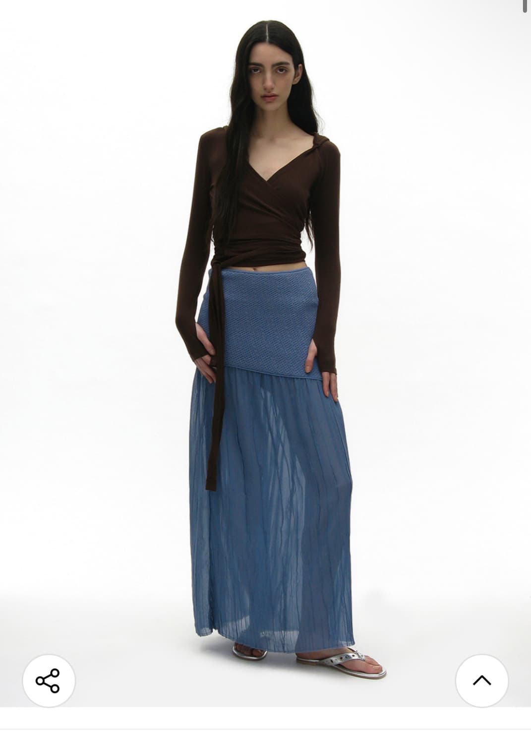 파르티멘토 랩 가디건 브라운 상품이미지2