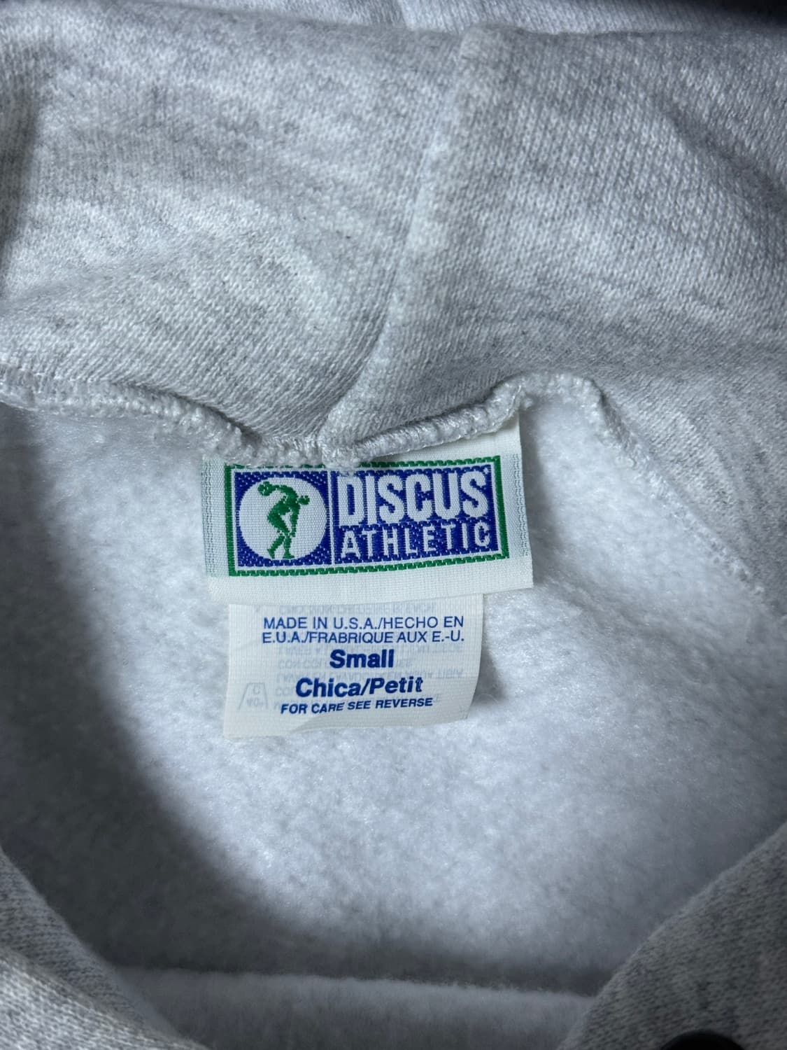 90s usa 디스커스 애슬래틱 블랭크 후드티 상품이미지5