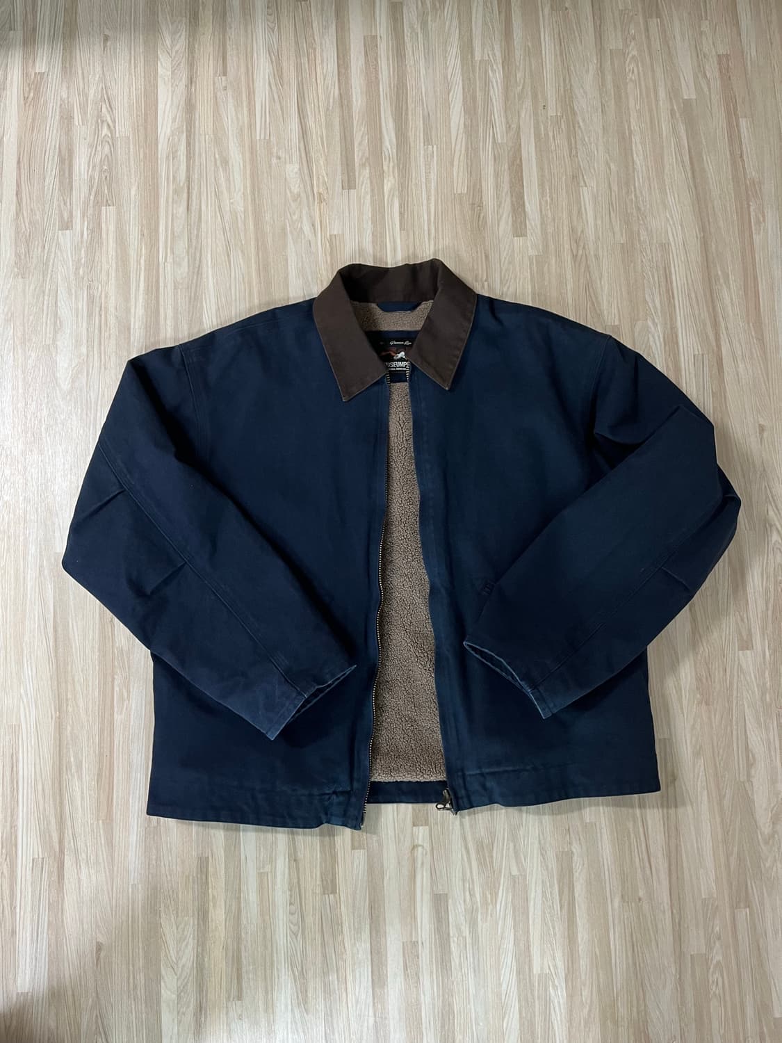 듀테로 하드 캔버스 워크 자켓 올드 네이비 M 상품이미지1