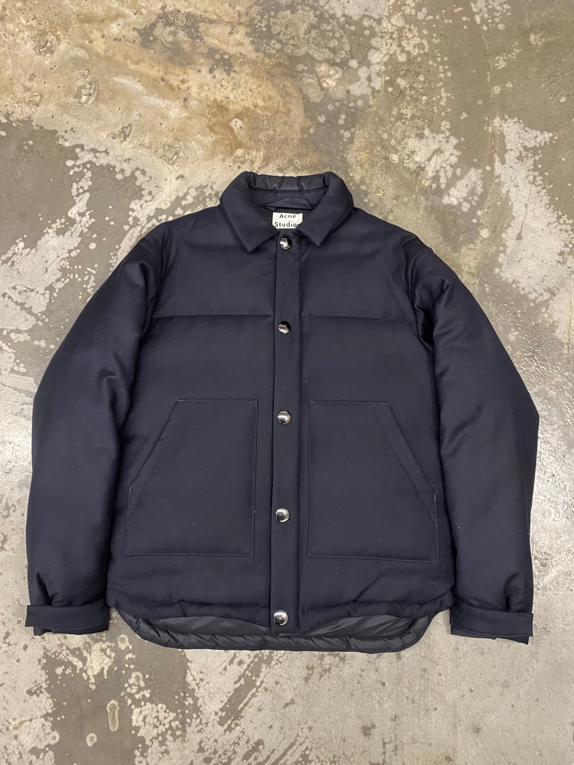 아크네 스튜디오 울 패딩점퍼 네이비 100 상품이미지1