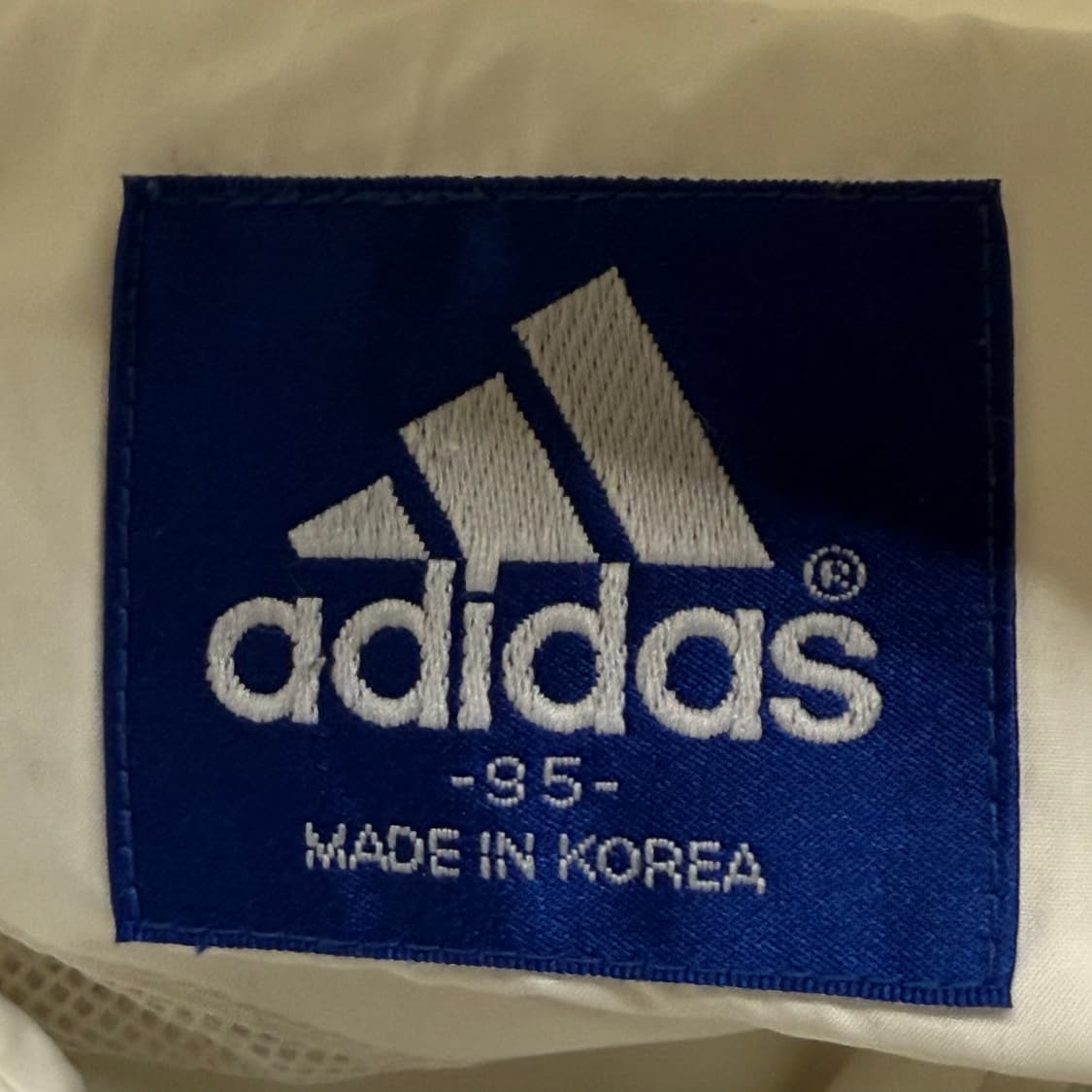 아디다스 화이트 그레이 흰실 바람막이 상품이미지5