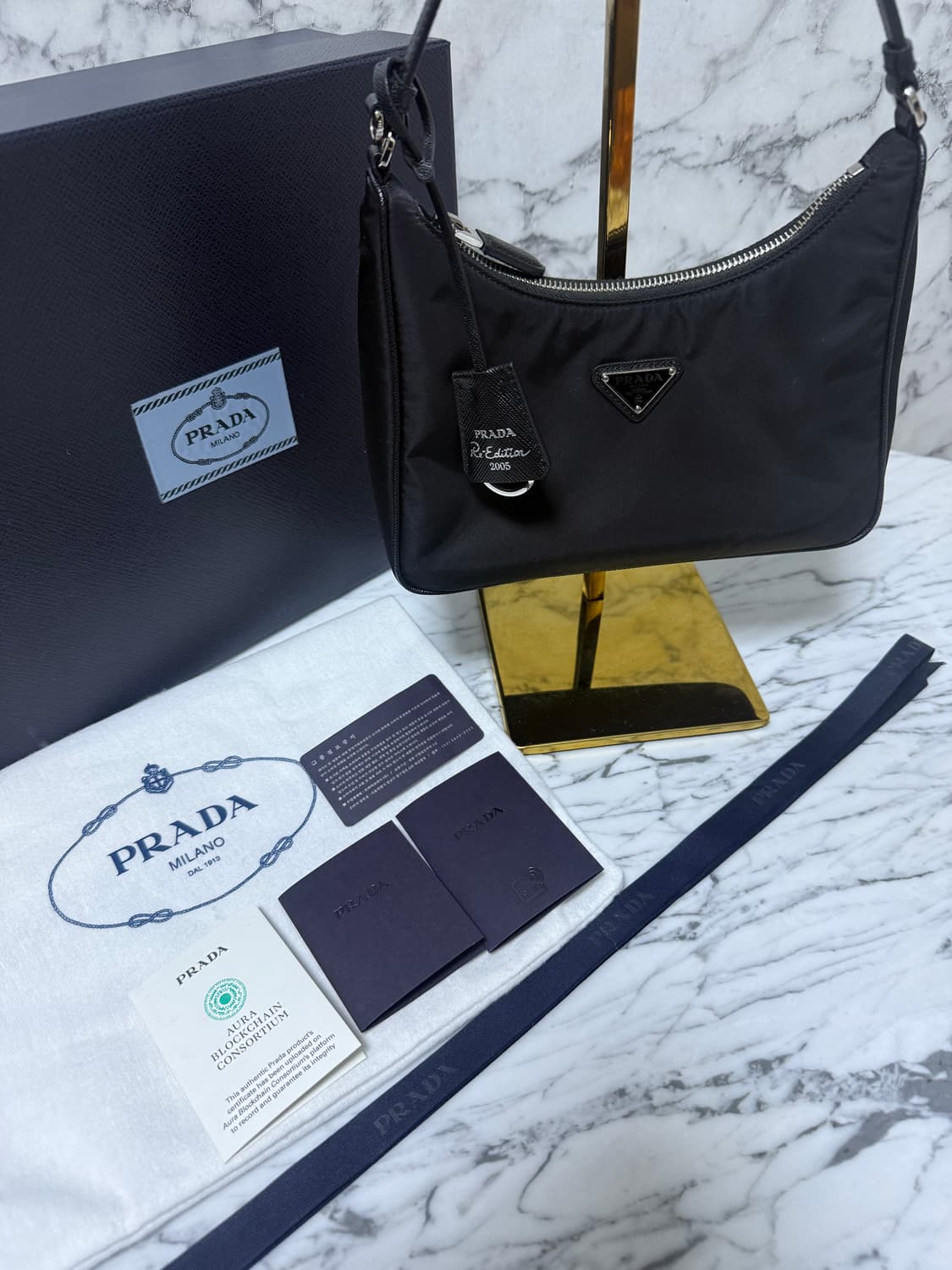 프라다 2005 리에디션 미니 호보백 숄더백 신형 상품이미지1