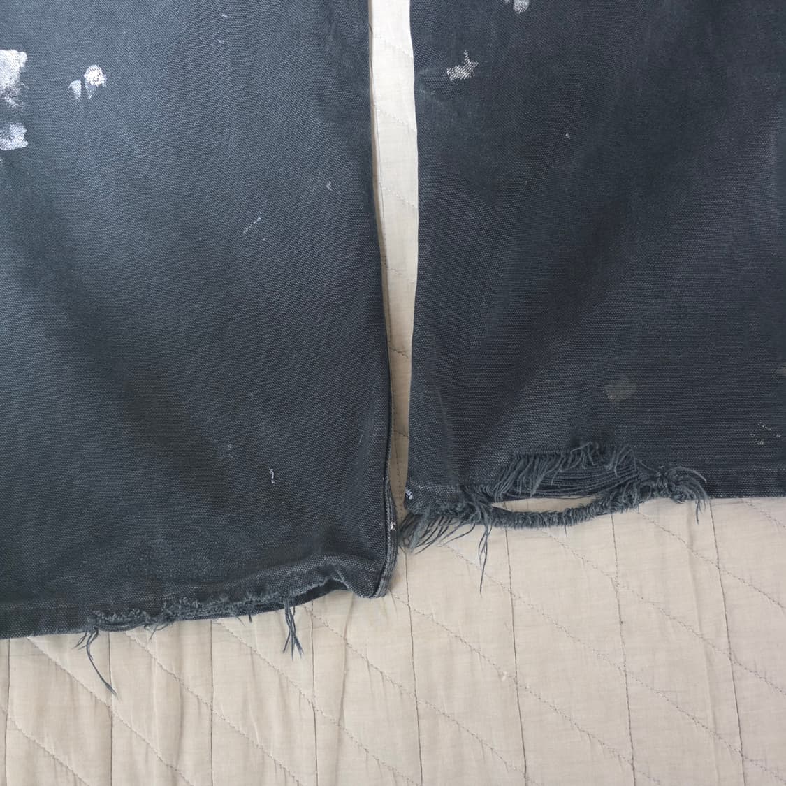 [40X32] 빈티지 칼하트 더블니 B01BLK 워크팬츠 트래쉬드 BK7 상품이미지10