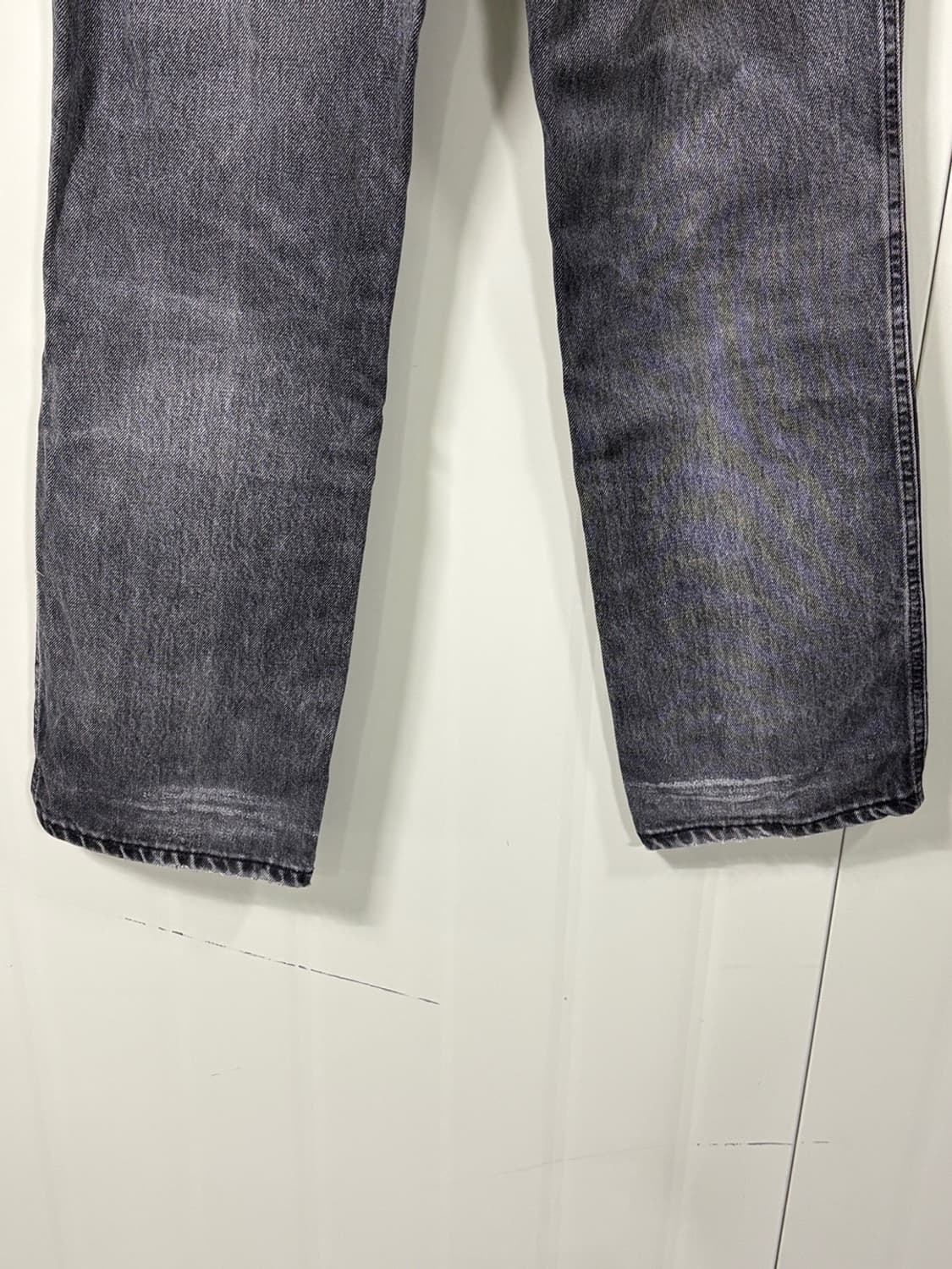 90s USA 할리데이비슨 바이커 흑청 데님 상품이미지10