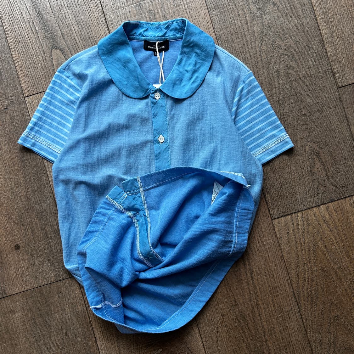 Blue Stripe Cardigan Blouse 상품이미지5