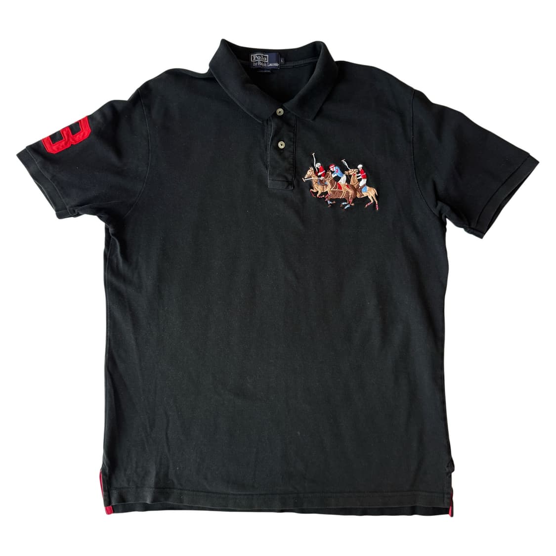 폴로 랄프로렌 빅포니 자수 카라티셔츠 L-XL 상품이미지2