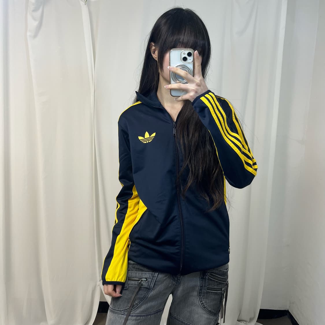 Adidas navy yellow street diver jersey 상품이미지3