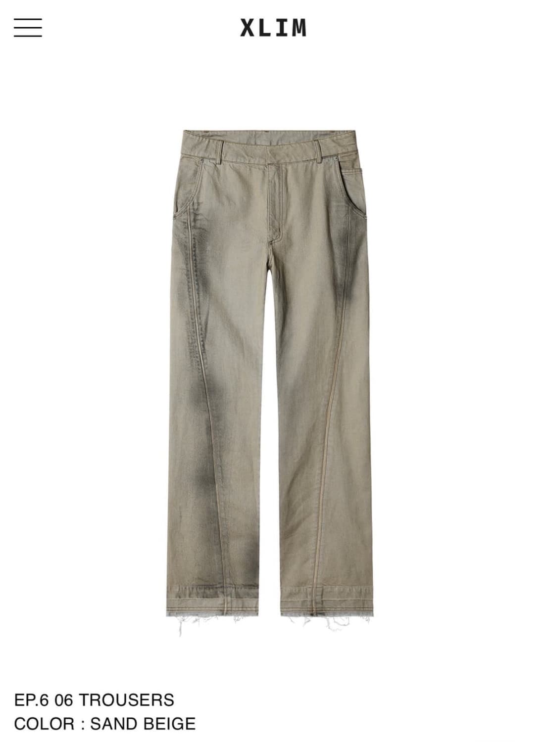 Xlim(엑슬림) ep.06 TROUSERS (M) 상품이미지1