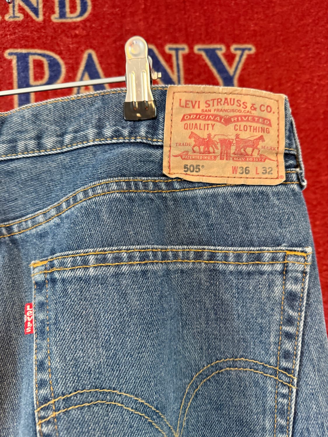 리바이스 505 36/32 멕시코제조 상품이미지1