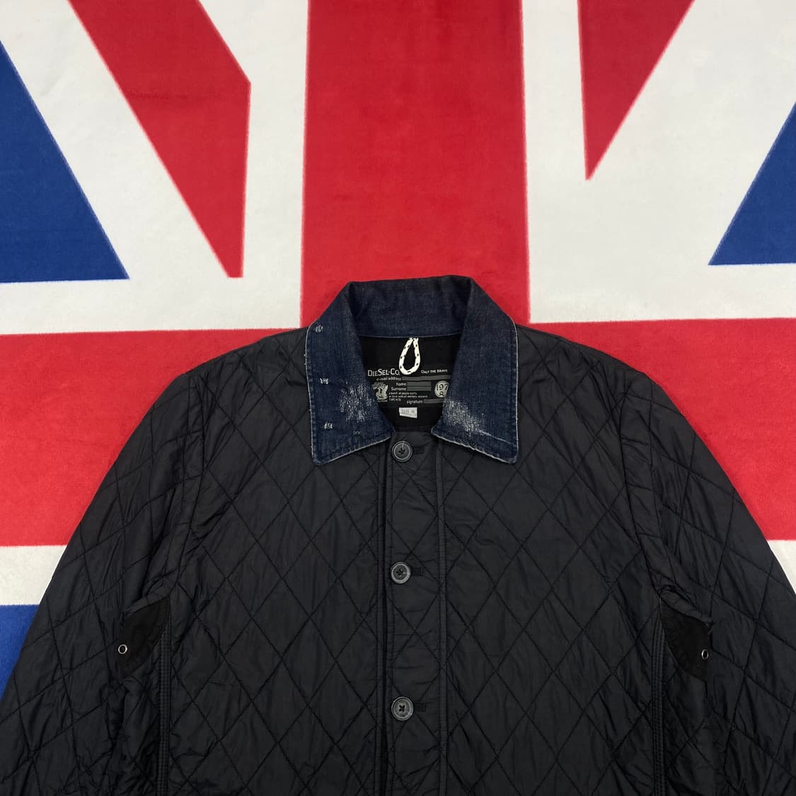 디젤 퀼팅자켓 M실측 L  상품이미지3