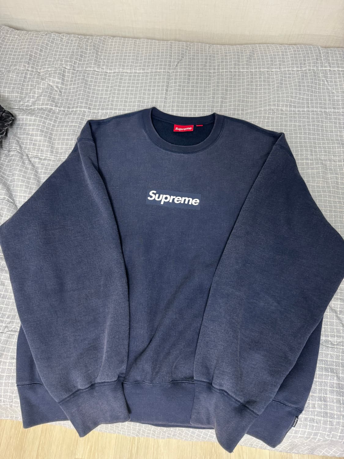 [XL] 슈프림 워시드 크루넥 네이비 상품이미지1