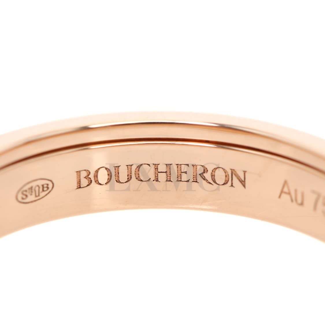 부쉐론 콰트로 반지 웨딩 밴드링 18K 로즈골드 브라운 세라믹 51호 상품이미지4