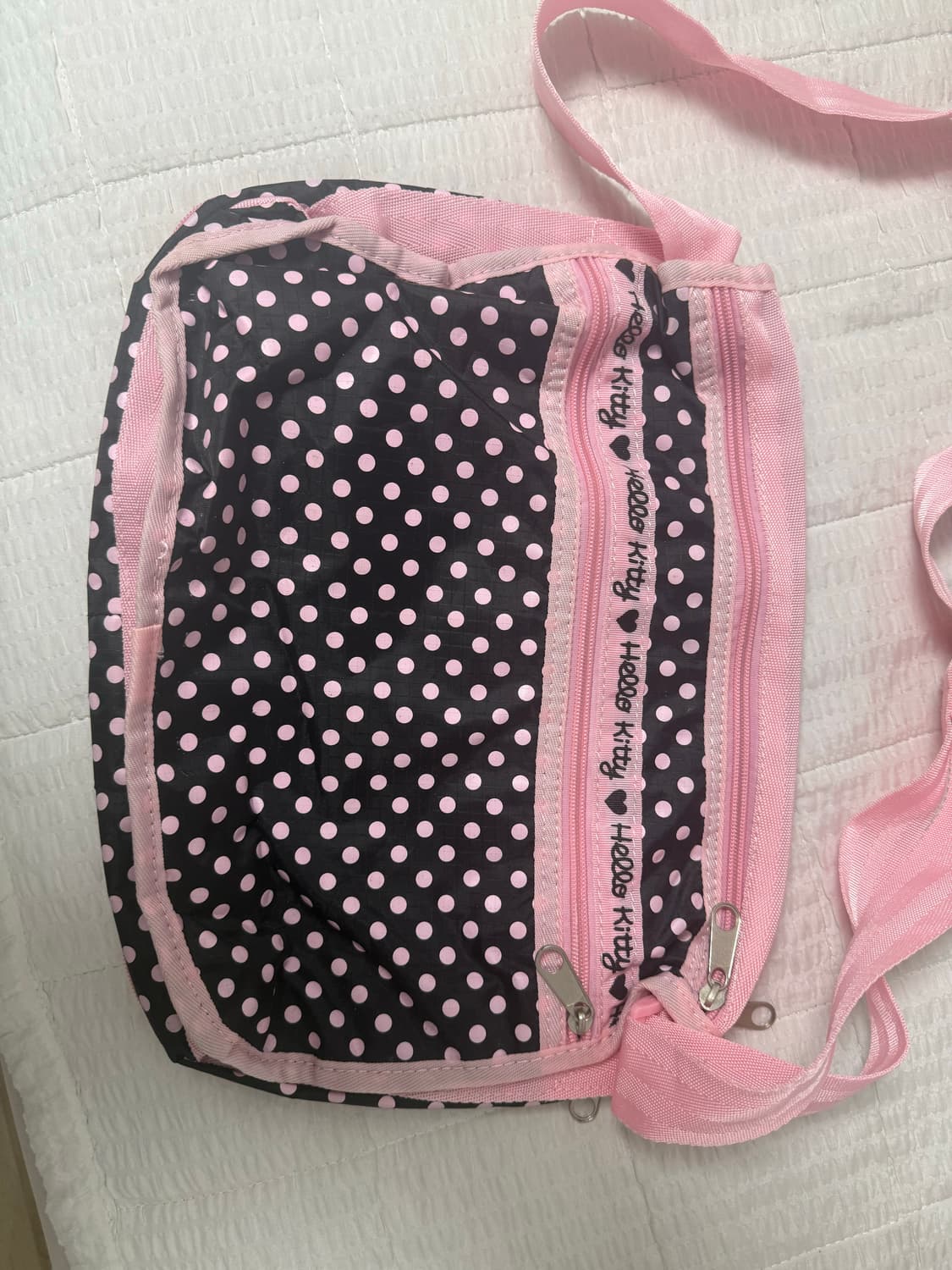 헬로키티 핑크도트 나일론 크로스백 상품이미지2