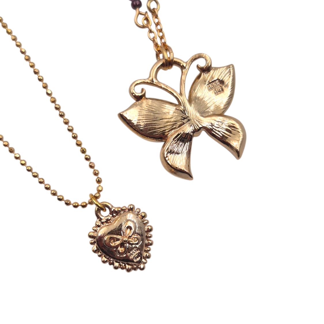 05s 안나수이 퍼플 나비 목걸이&귀걸이 세트 상품이미지7