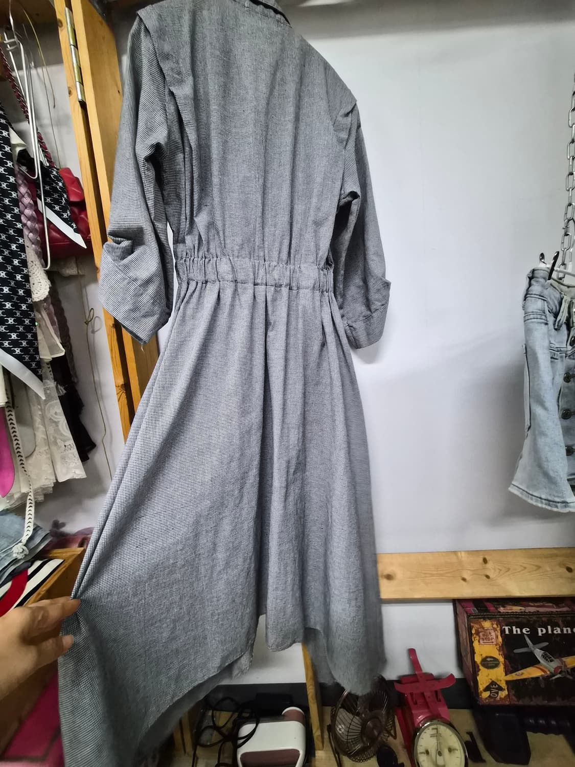 고방체크  플레어 원피스 상품이미지7