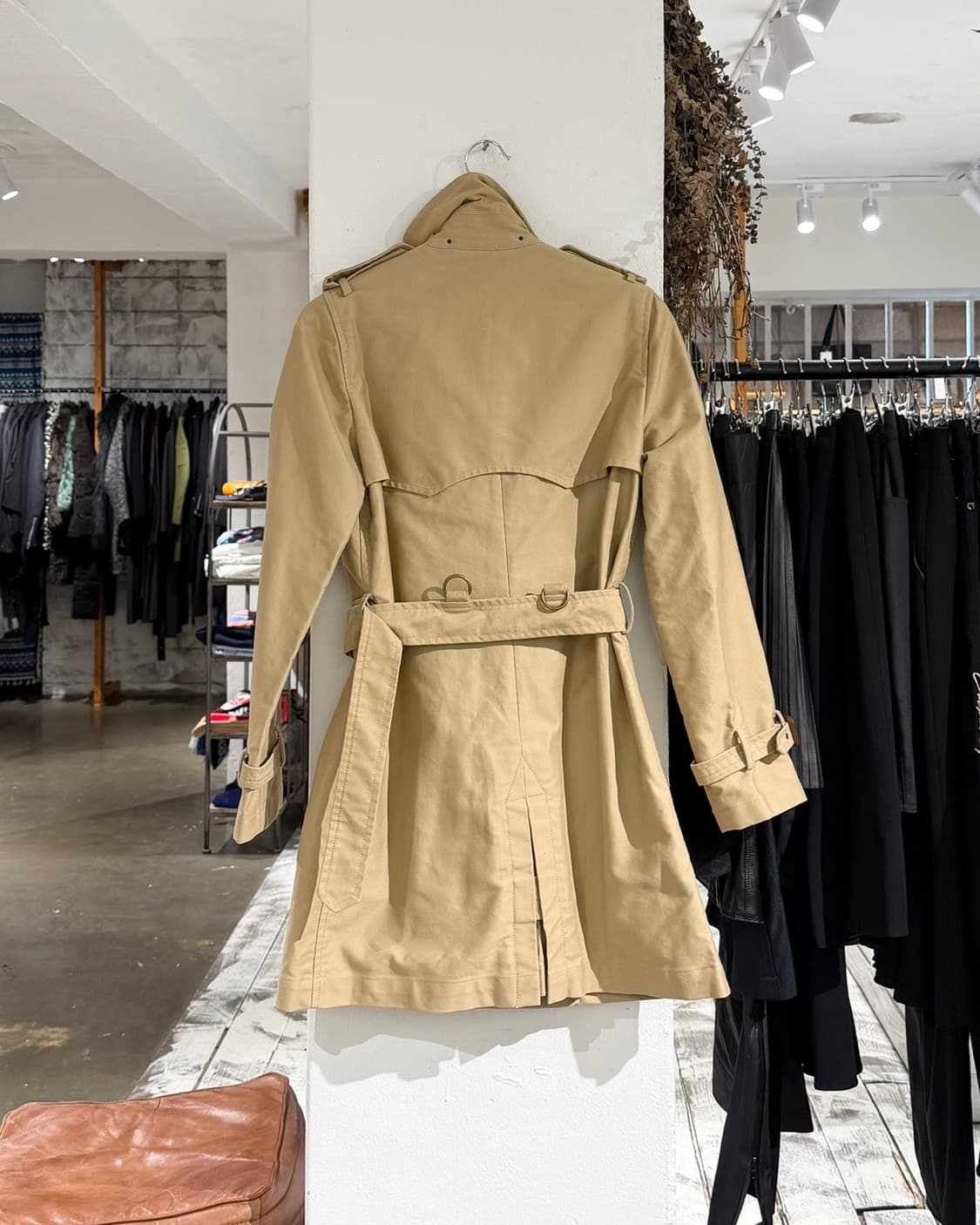 랄프로렌 베이지 더블 브레스트 쇼츠 트렌치 코트 상품이미지7