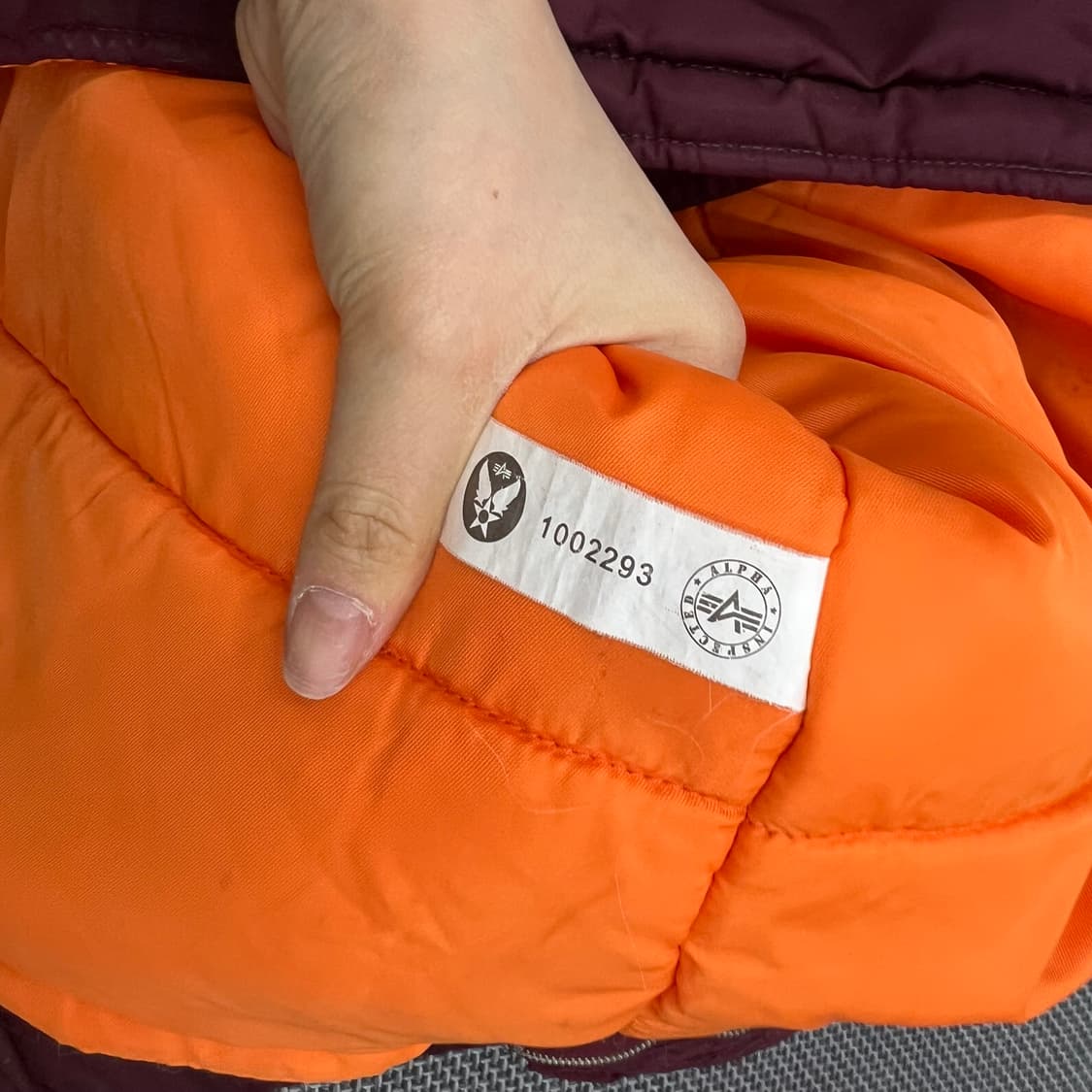 알파인더스트리 n3b 파카 버건디 상품이미지5