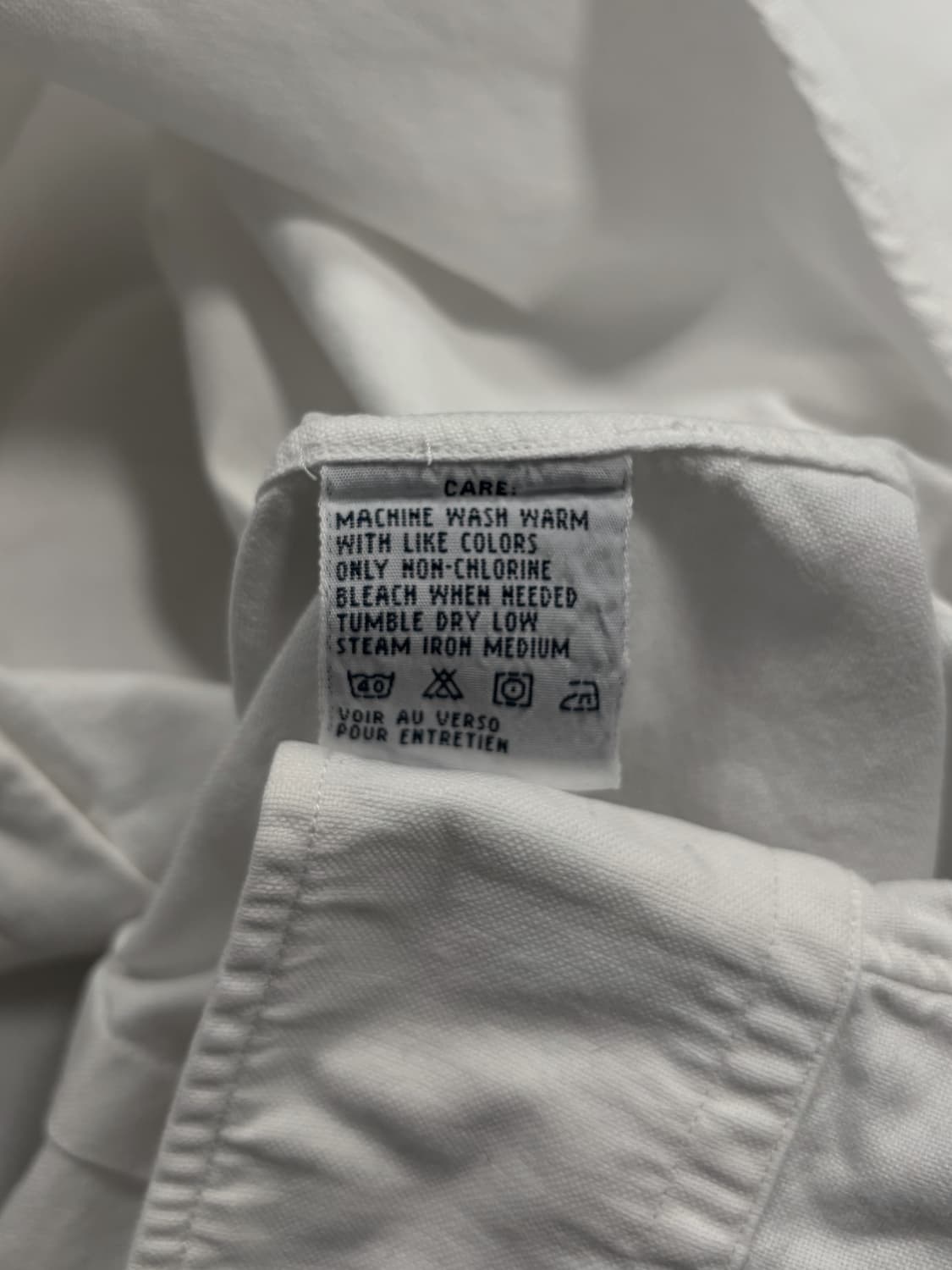 폴로 슬림핏 화이트 셔츠 상품이미지6