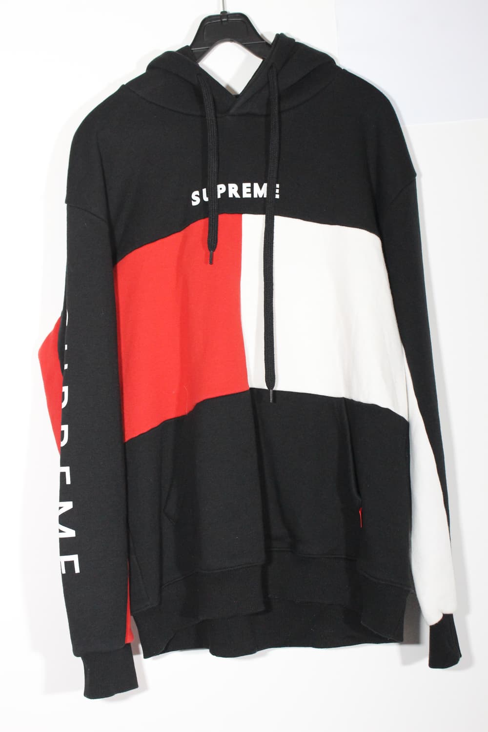 154. Supreme 검정 후드 맨투맨 상품이미지1