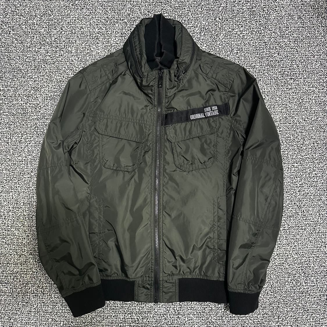 (90) 버카루 빈티지 카키색 항공 자켓 상품이미지1
