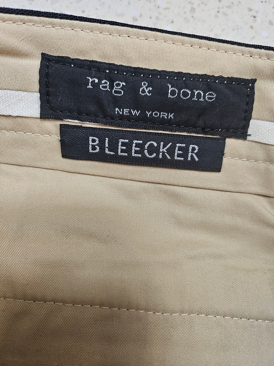 랙앤본 네이비 슬랙스 34 상품이미지4