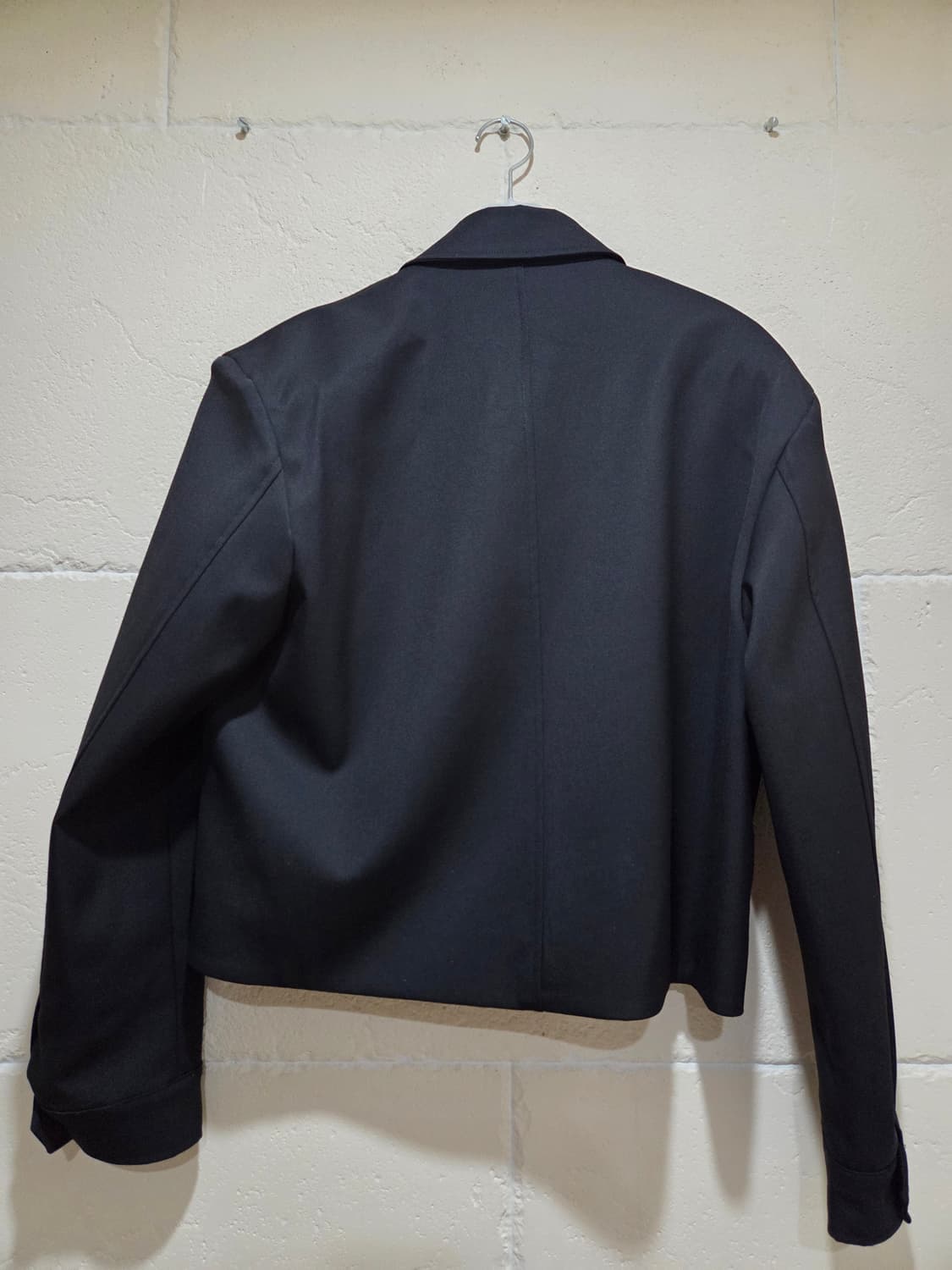 리들 riddle 크롭 울자켓 블랙 2사이즈 새상품 상품이미지3