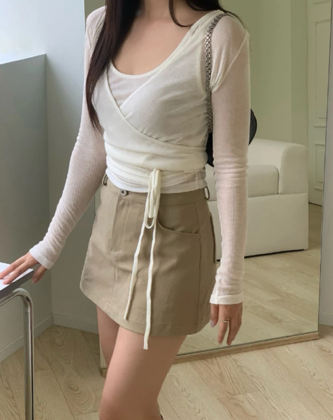 [주드 Jud] 어텀 코튼 스커트 (베이지 / S / 미착용 새상품) 상품이미지2