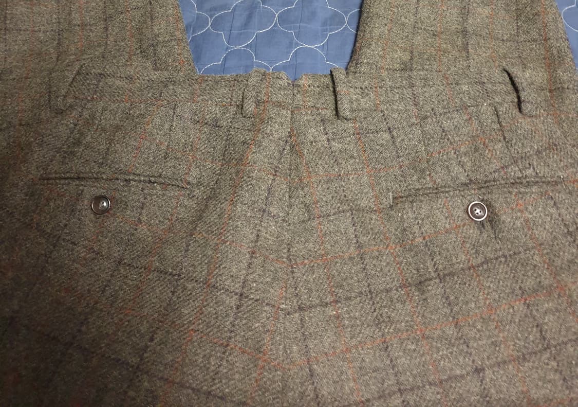 헤든앤미로 프리미엄 커스텀메이드 클래식체크 울 턴업 슬랙스 (34) 상품이미지3