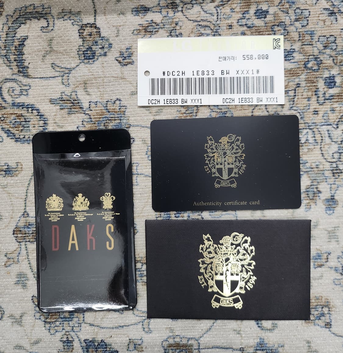 닥스 체크 가죽 토트/크로스백 상품이미지6