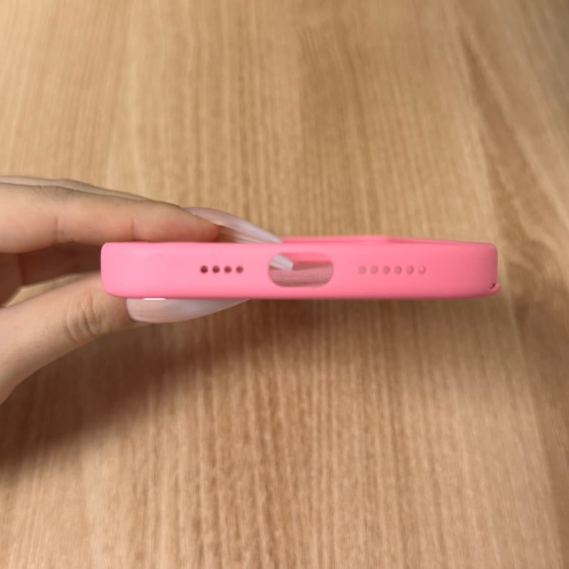 (15플러스) 아이폰 정품 핑크 실리콘 케이스 상품이미지5