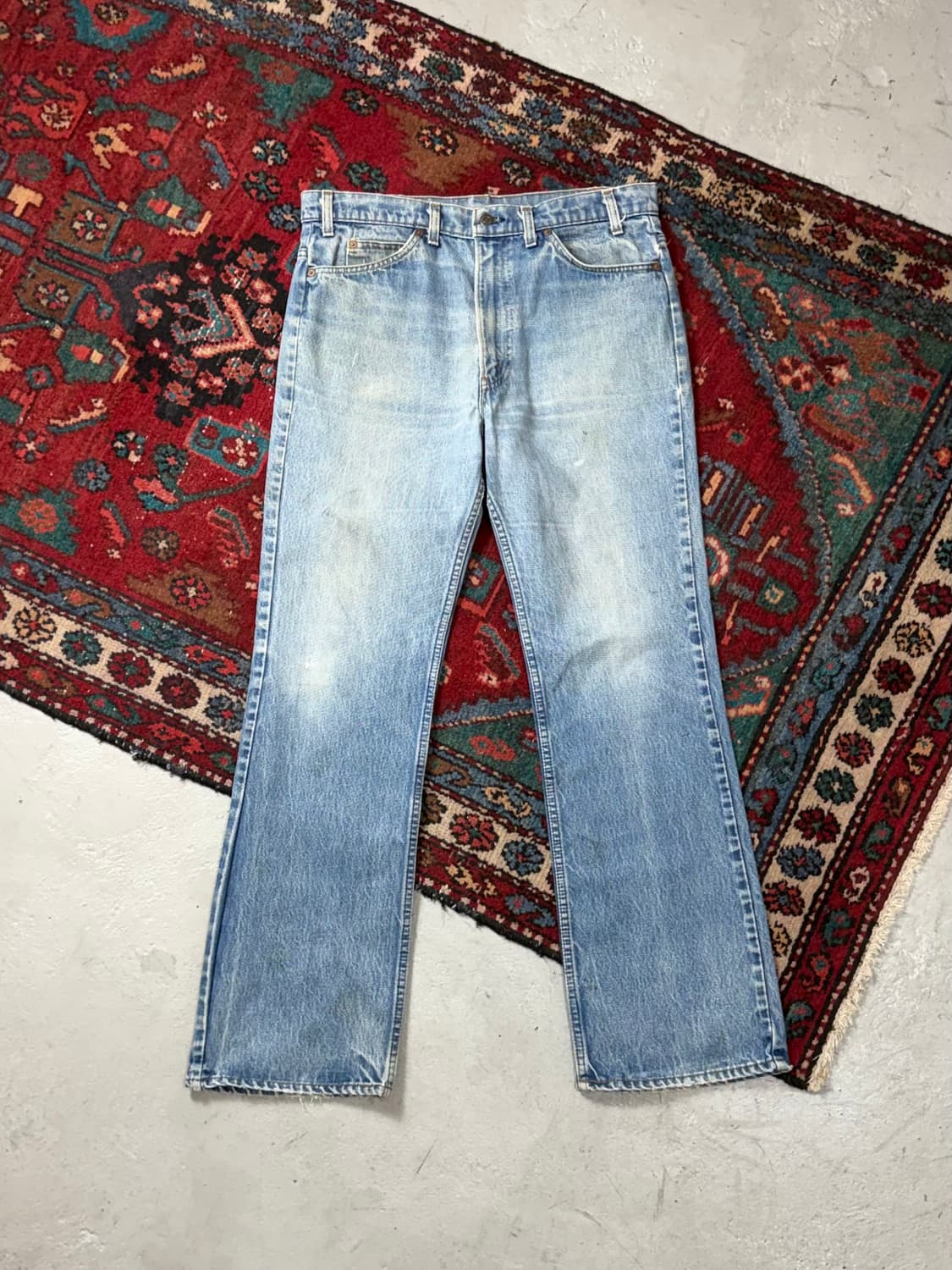 80's USA 빈티지 리바이스 517 오렌지탭 체인스티치 상품이미지1