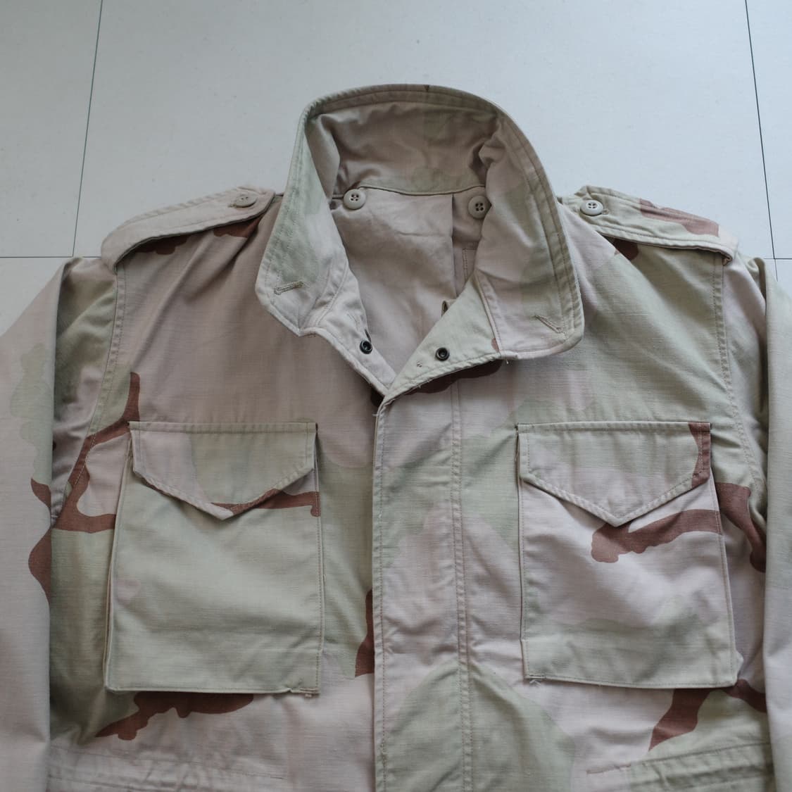 90s 미군 오리지널 군납 M65 사막 3컬러 필드자켓 M-R 상품이미지2