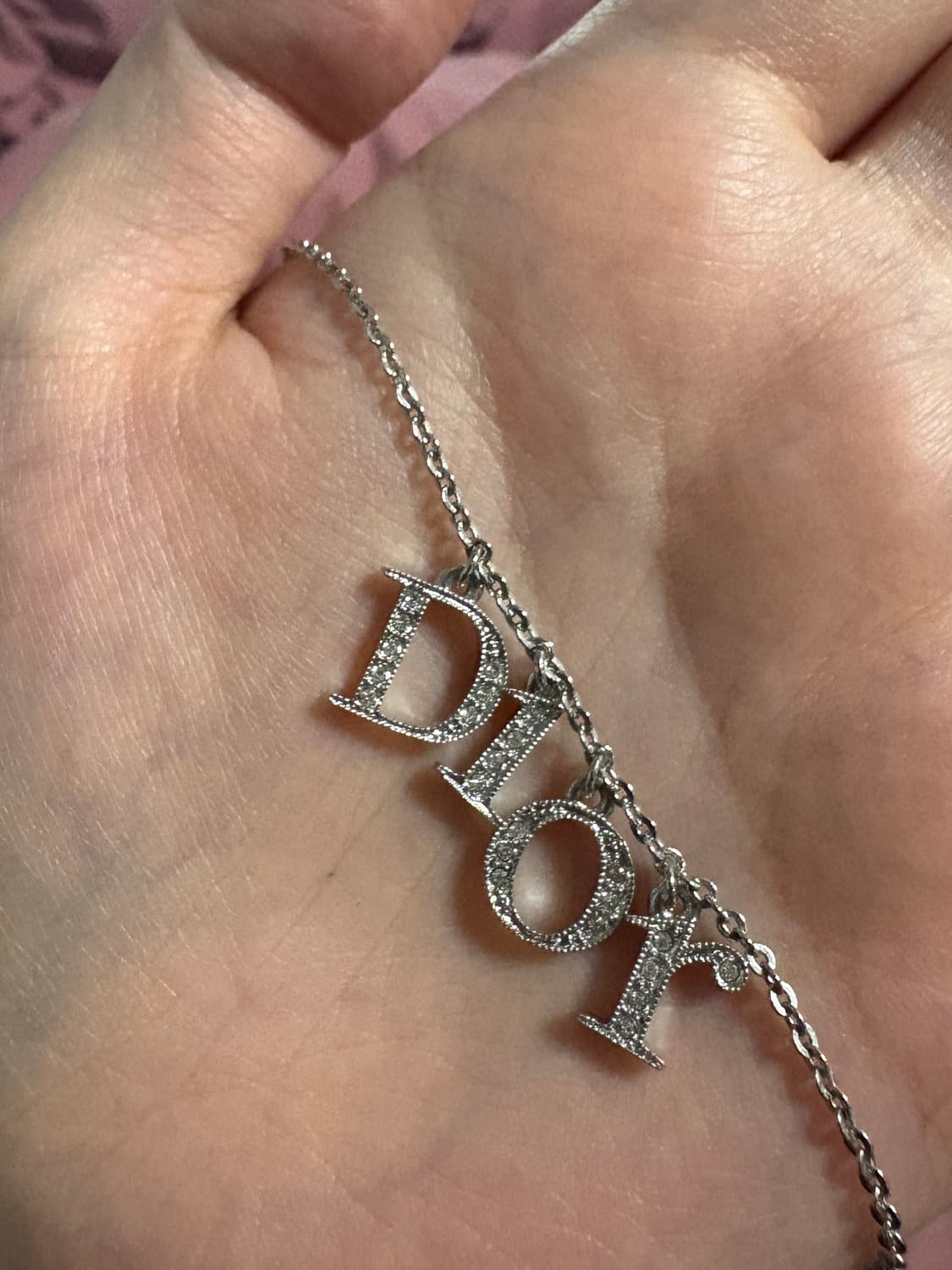 정품 디올 로고 목걸이 상품이미지4