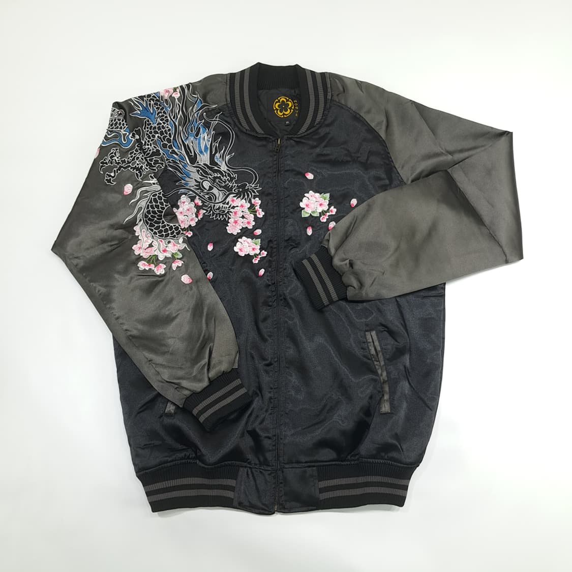 Co889 XL ROGUE 골드 애쉬그레이 블랙 드래곤 스카잔 자켓 상품이미지2